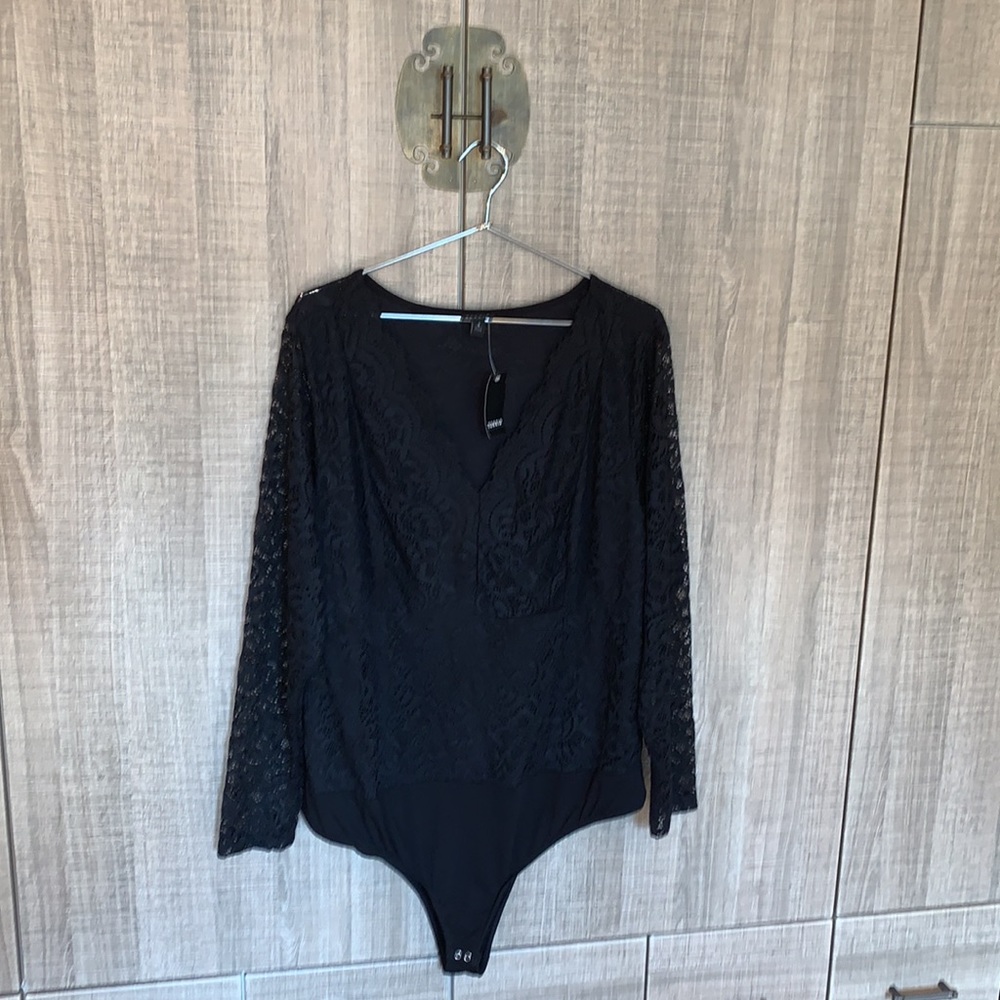 TORRID Bodysuit - Mesh & Lace‎ Black